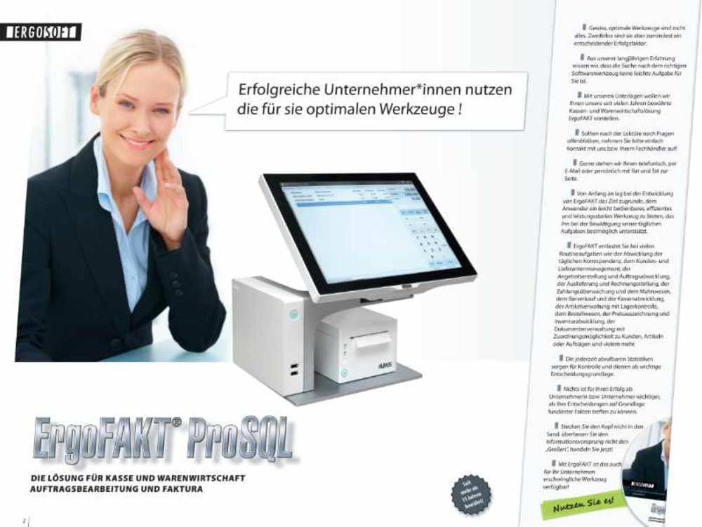 Ergosoft - Ergofakt P.O.S. Kassen Software